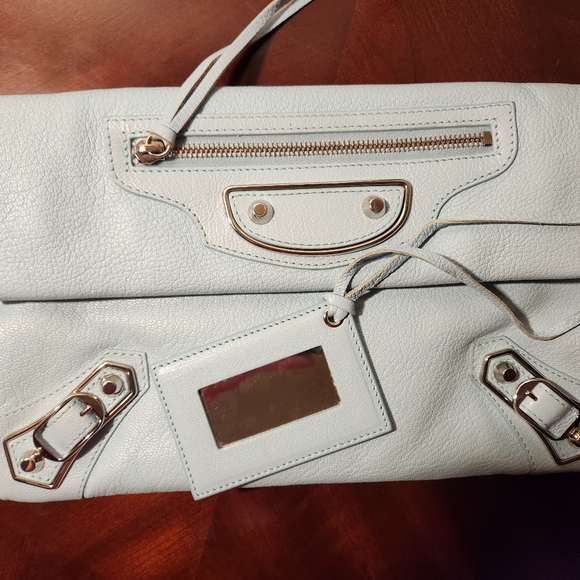 COPY - Balenciaga mint color clutch bag - Picture 3 of 8